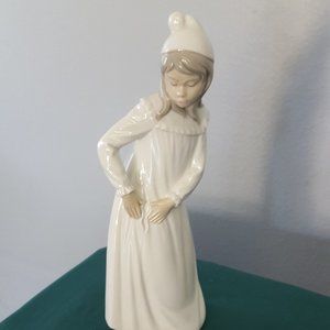 Vintage Nao Girl with Torn Nightgown Figurine Made in Spain